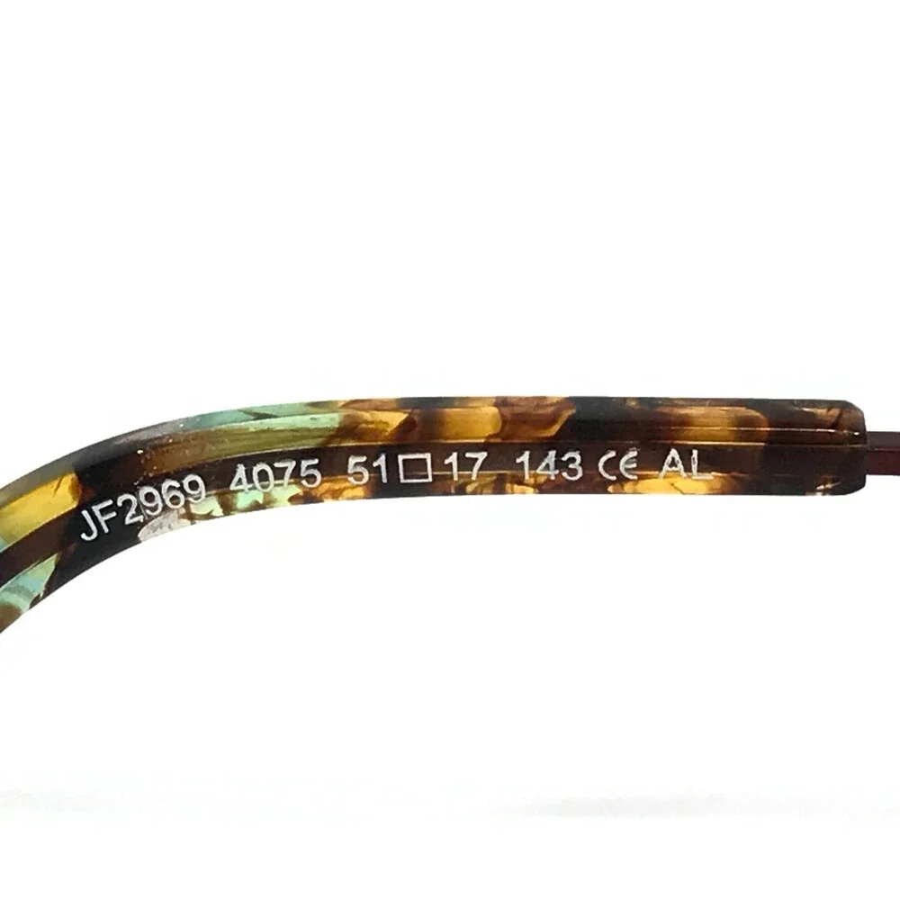J.F. Rey Eyeglasses Frames JF2969 4075 Jade Wine Green Purple Cat Eye 51-17-143